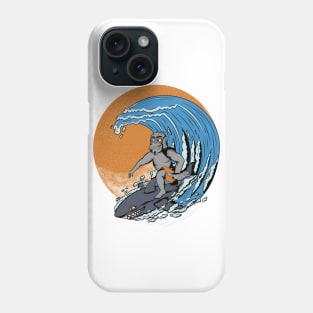 Gorilla & Shark Surfing Phone Case