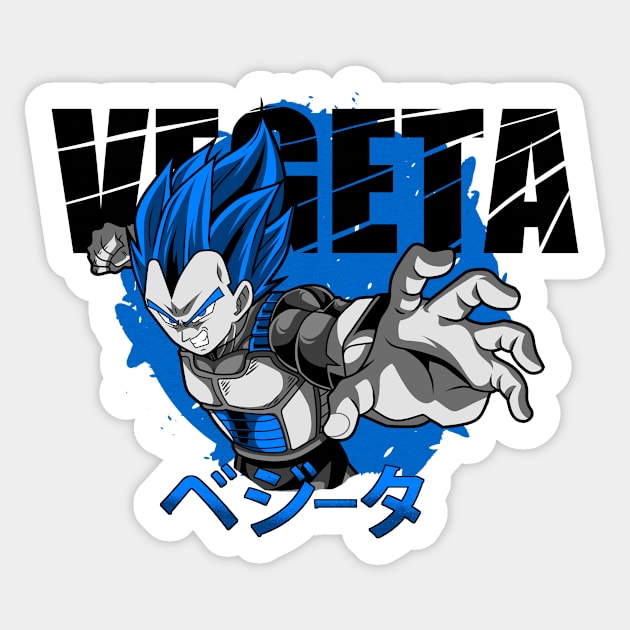 Super SSJ Vegeta  Sticker for Sale by Diodartshop