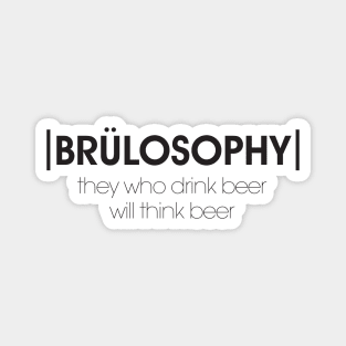 Brülosophy Motto (Dark) Magnet