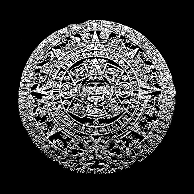 Aztec sun stone, Calendar, Mesoamerican culture by StabbedHeart