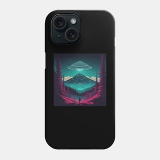 UFO Chronicles Podcast - UFO Glitch Artwork V1 Phone Case