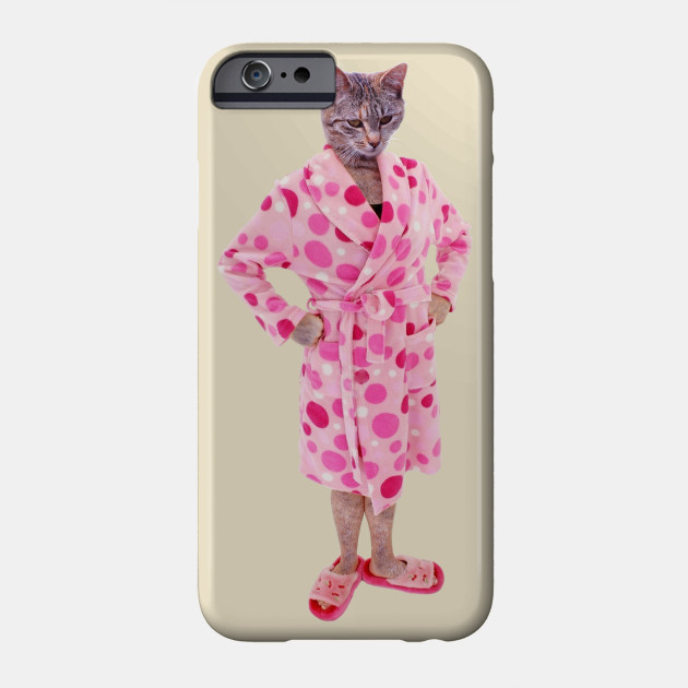 Crazy Cat Lady Robe Phone Case Teepublic