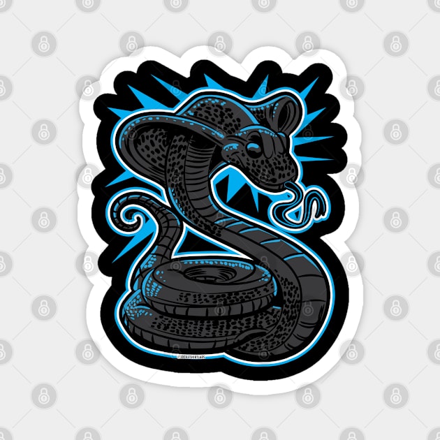 Black Cobra Strike Magnet by eShirtLabs