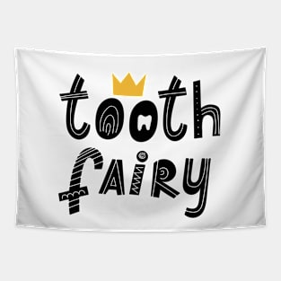 Tooth fairy lettering. Scandinavian style. Tapestry