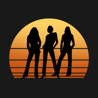 Charlie's Angels Vintage Sunset Silhouette T-Shirt