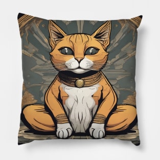 zen cat 2 Pillow