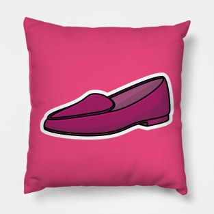 Loafer Fashion Shoe Sticker vector illustration. Fashion object icon concept design. Boys outdoor fashion shoes sticker vector design with shadow. Pillow