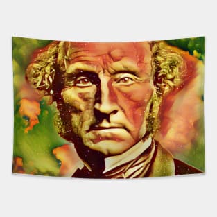 John Stuart Mill Snow Portrait | John Stuart Mill Artwork 14 Tapestry