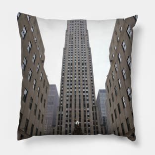 Rockefeller Plaza Christmas Tree Pillow