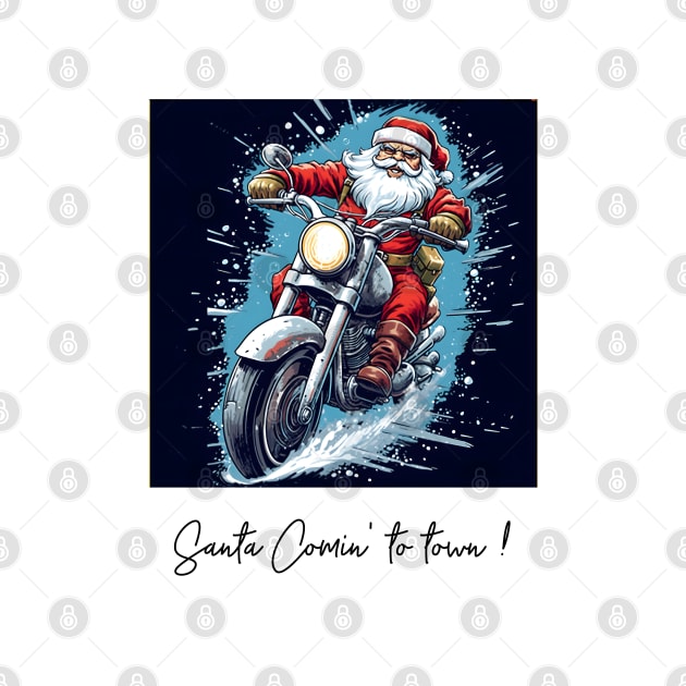 santa claus is coming to town by MZeeDesigns