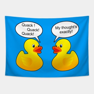 Rubber Ducks talking Tapestry