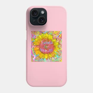Happiness sunflower art pop Phone Case