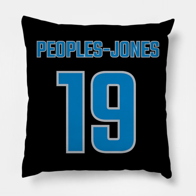 Donovan Peoples-Jones Pillow by CoolMomBiz