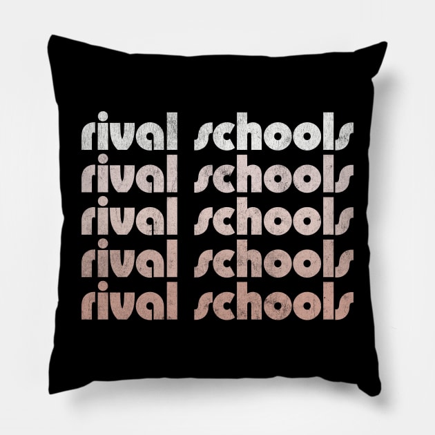 Rival Schools Pillow by unknown_pleasures