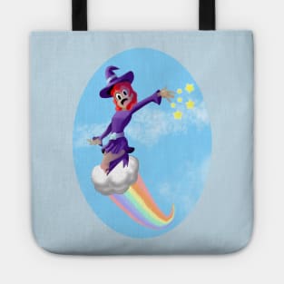 WITCH GIRL ON A CLOUD Tote