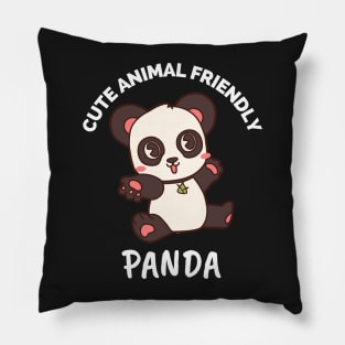 Cute Animal Friendly Panda - Gift Ideas For Animal and Panda Lovers - Gift For Boys, Girls, Dad, Mom, Friend, Panda lovers - Panda Lover Funny Pillow