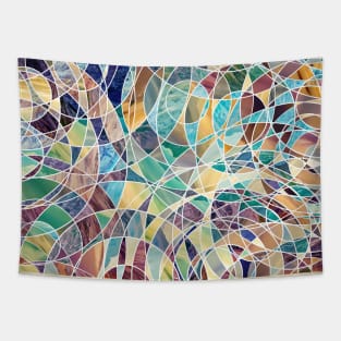 Modern abstract pastels Tapestry