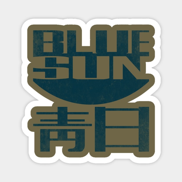 Jayne's Blue Sun T-Shirt Magnet by heavyplasma