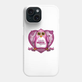 Valentine Loved - Pink Penguin Phone Case