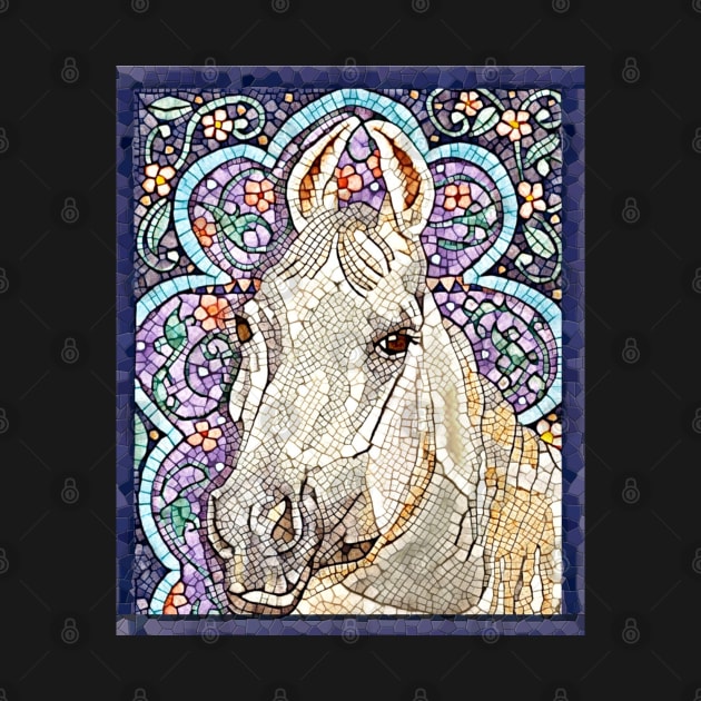 Mosaic Horse by Lisa Gerfin