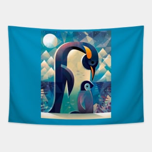 Penguin and chick! Tapestry