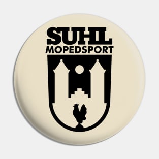 Suhl Mopedsport Hahn Logo (black) Pin