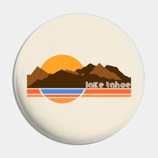 Lake Tahoe Retro 70s Tourist Souvenir Pin