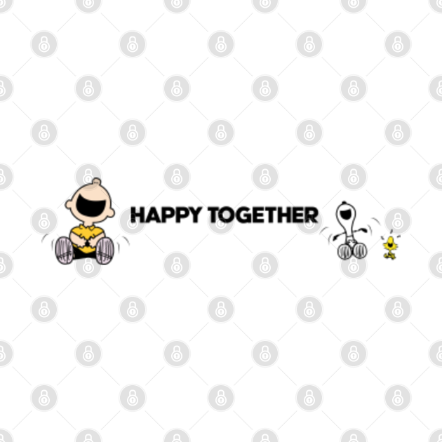 Discover Snoopy Happy Together With Woodstock - Snoopy - T-Shirt