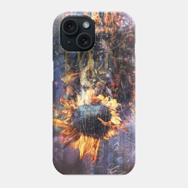 Sunflowers Mixed Media 12 Phone Case by Floral Your Life!