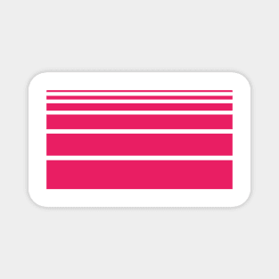 Stripes pink Art Magnet