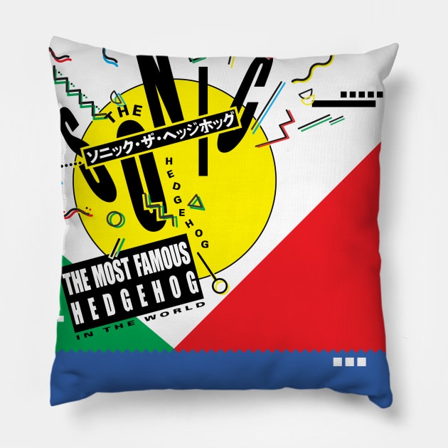 Sega Mega Drive 80s memphis design Pillow by MiamiCannibal