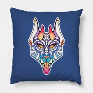 Rainbow Acid Tiger :: Canines and Felines Pillow