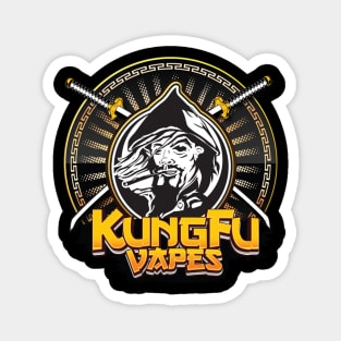 Black Kungfu Vapes Logo Magnet