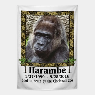 Harambe Memorial Rest In Peace You Were A Good Gorilla You Didn't Deserve That Tapestry