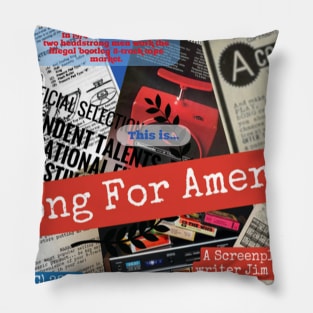 Song For America - 4 - Collage 2 - Modern Meets Retro Pillow