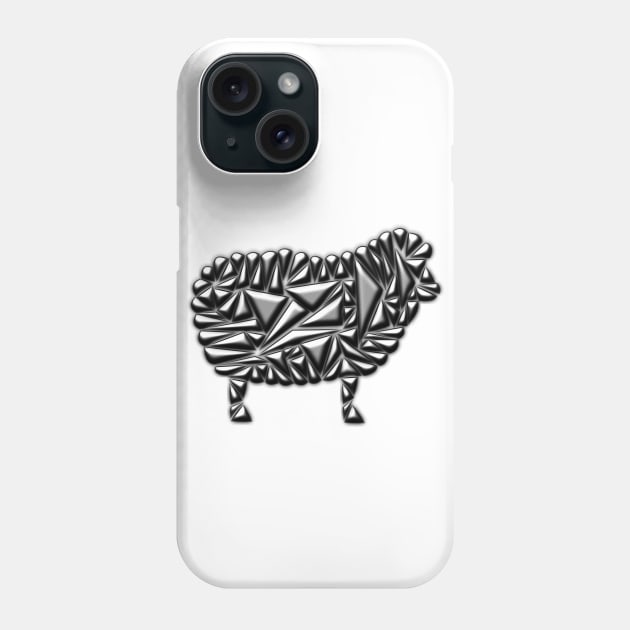 Metallic Sheep Phone Case by Shrenk