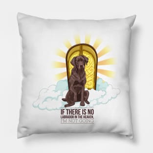 Labrador Dog in the sky Pillow