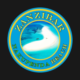 Zanzibar Nakupenda Beach Ocean Sandbank- Passport Stamps T-Shirt