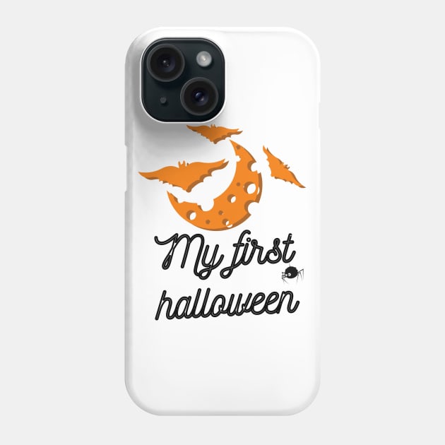 Funny My first bat halloween Phone Case by Mplanet