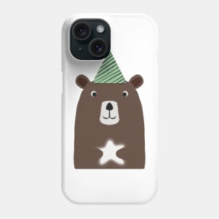 Bear with star Phone Case