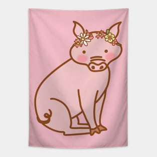 Baby Pig Tapestry