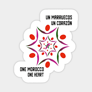 Proud Morocco Flag Gift Moroccan Lovers For Men's Women's Magnet