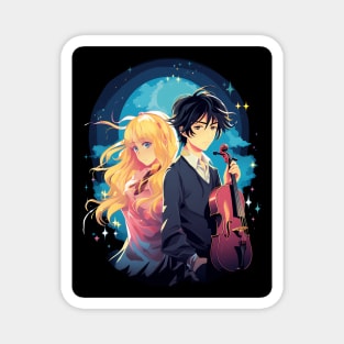 your lie in april fanart anime graphic tee Magnet