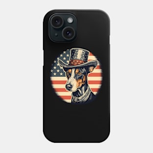 Patriotic Fox Terrier Phone Case