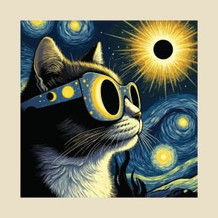 Total Eclipse 2024 Cat T-Shirt