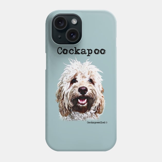 Champagne Blonde Cockapoo / Spoodle and Doodle Dog Phone Case by WoofnDoodle 