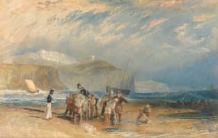 Folkestone Harbour and Coast to Dover, 1829 Magnet