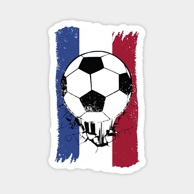 Vintage Netherlands Flag Grunge Football // Dutch Soccer Magnet by SLAG_Creative