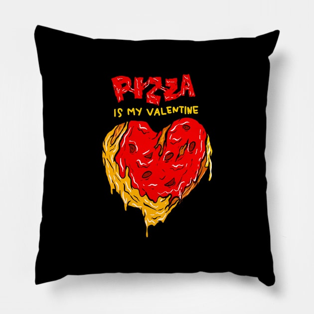 Pizza is my Valentine Pillow by yogisnanda