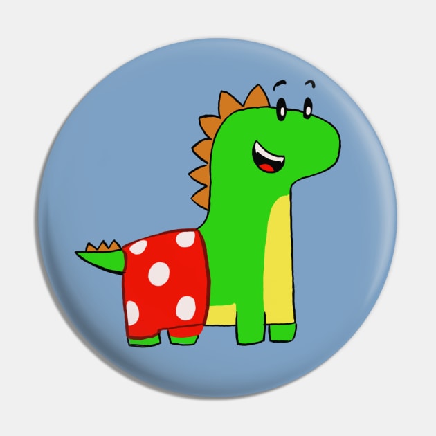 Happy dinosaur Pin by Fishonastick